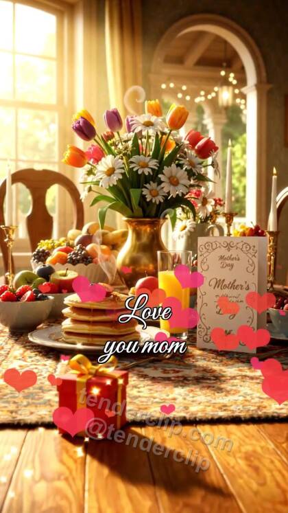 Love you mom: gift finds a place beside the symbol