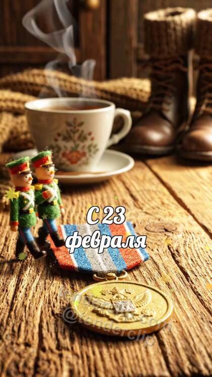 С 23 февраля: маленькое шествие проходит по столу