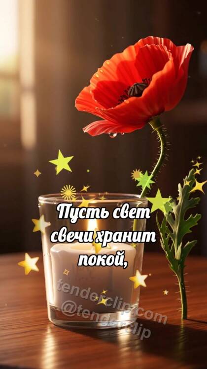 С Днём памяти: Мак касается свечи