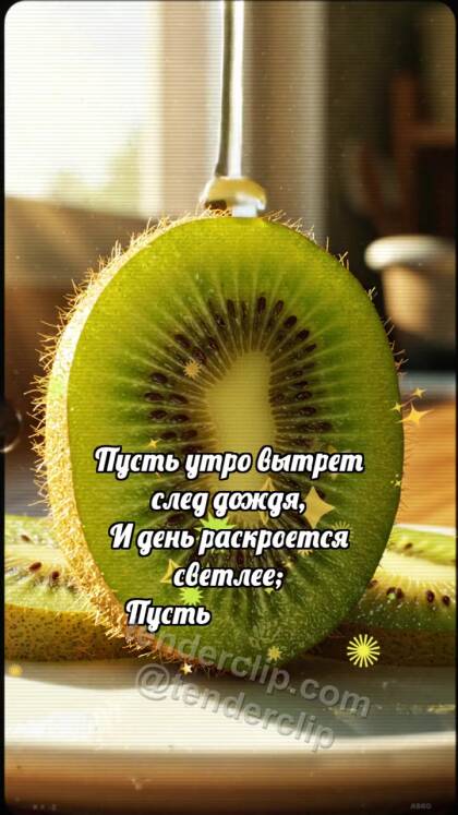 Держись и улыбнись: Киви ловит каплю