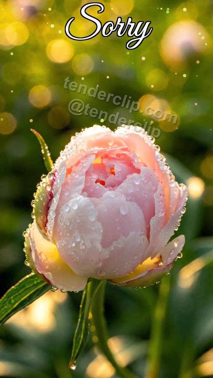 Sorry: flower bud opens