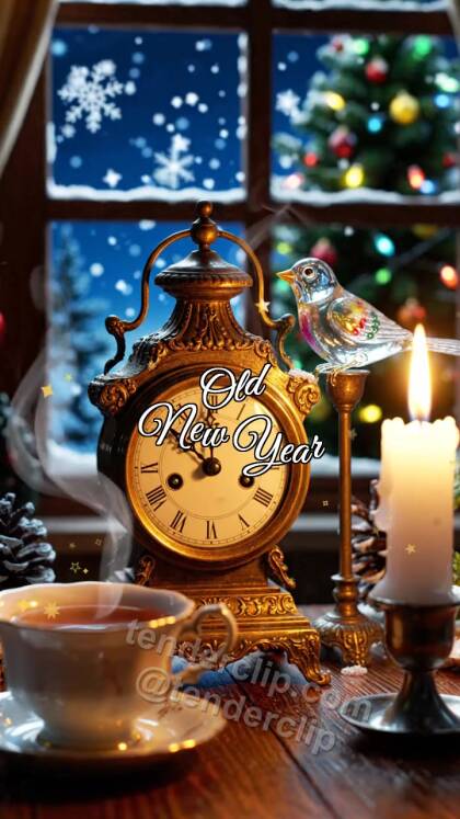Old New Year: old clock wakes up first