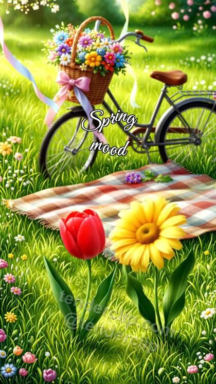 Spring mood: two symbols meet
