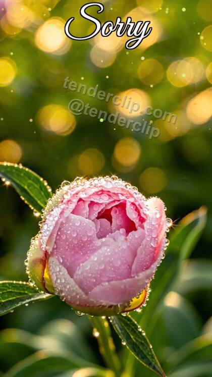 Sorry: flower bud opens