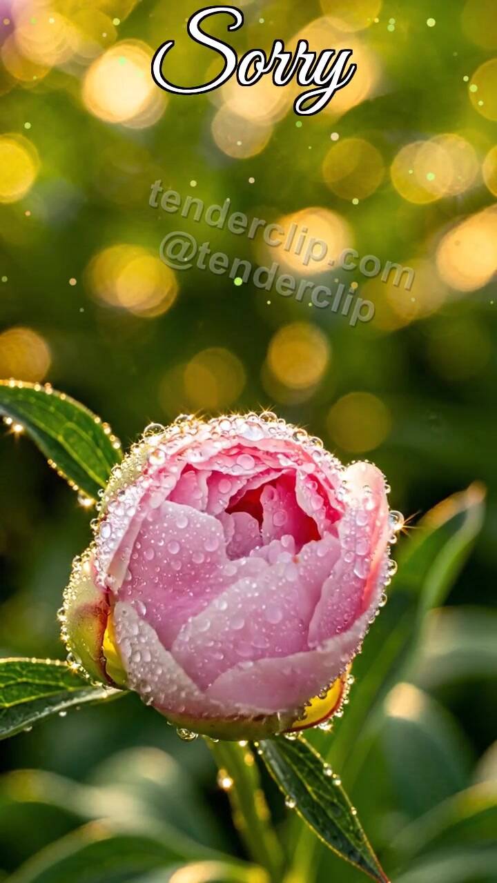 Sorry: flower bud opens