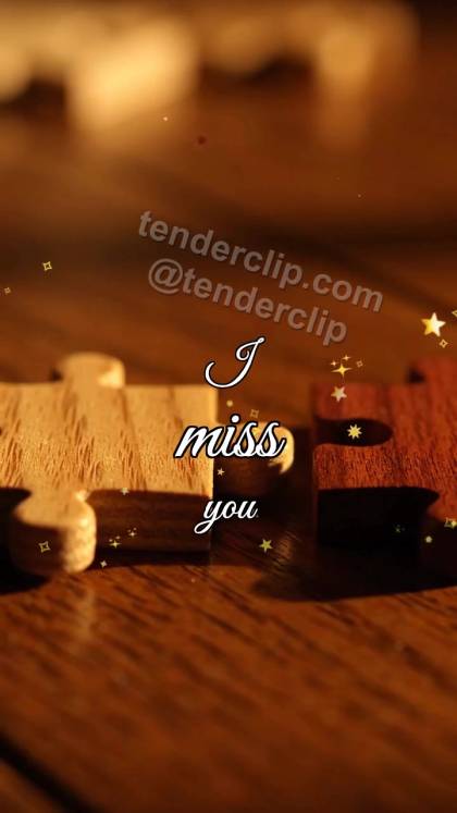 I miss you: two puzzle pieces reconnect