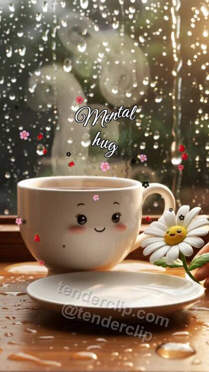 Mental hug: one cup waits for the second