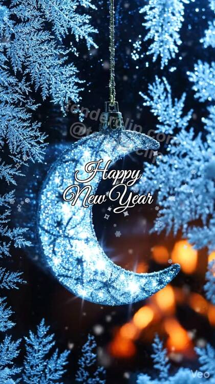 Happy New Year: Moon Window Snow