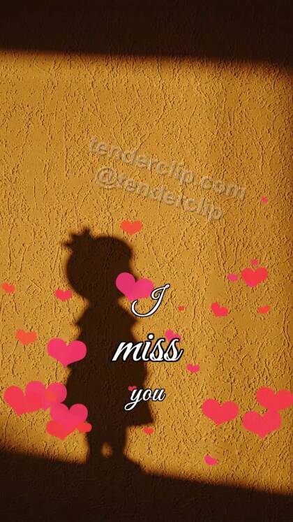 I miss you: two shadows join