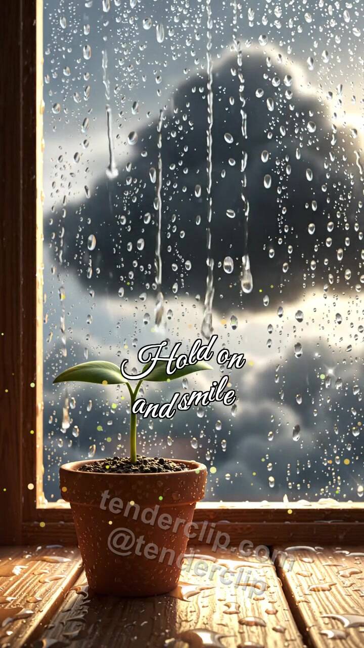 Hold on and smile: light breaks after rain