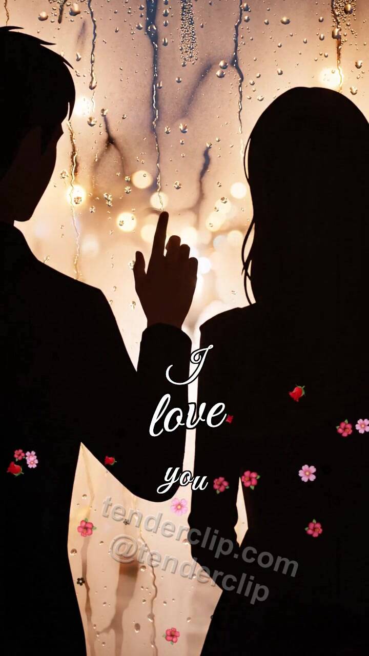 I love you: heart appears on a fogged window