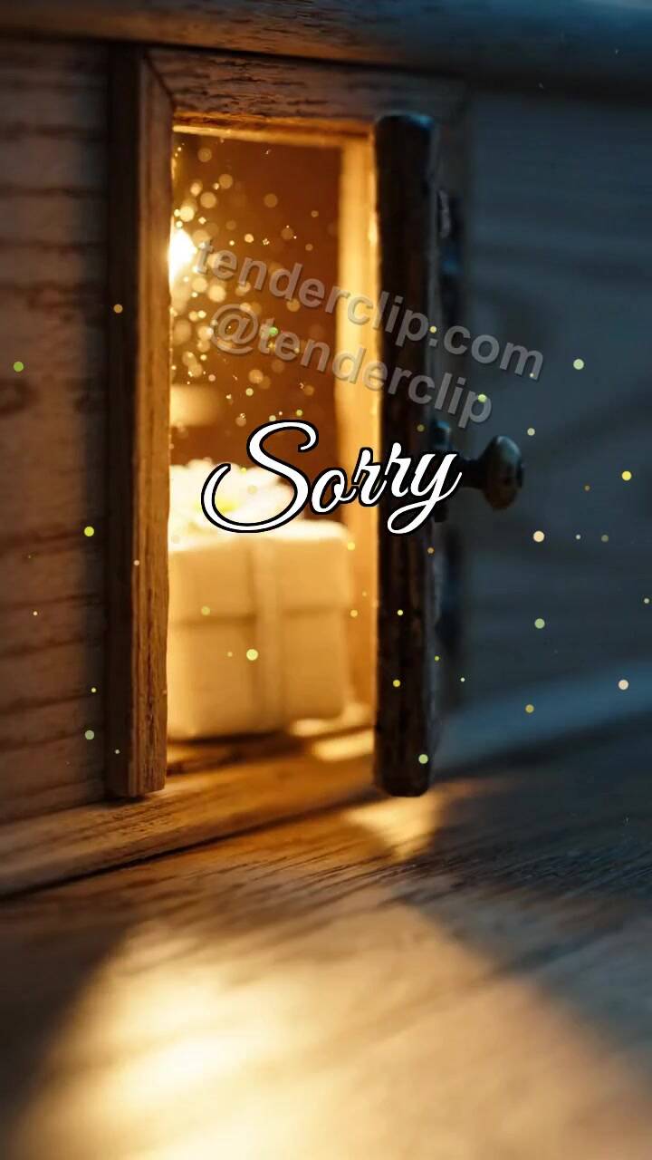 Sorry: little door opens warm light