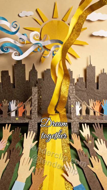 Dream together: wind returns the symbol