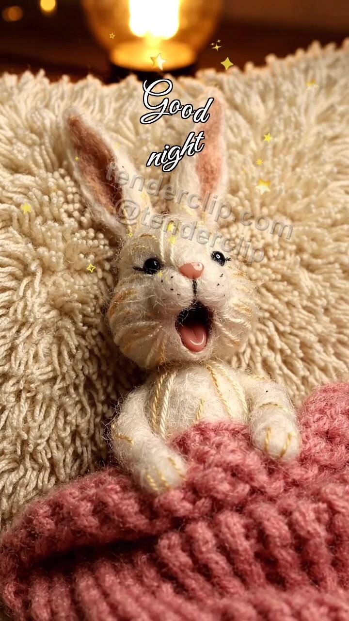 Good night: Sleepy Bunny Blanket