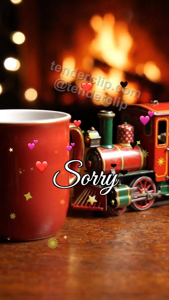 Sorry: toy train delivers a gift