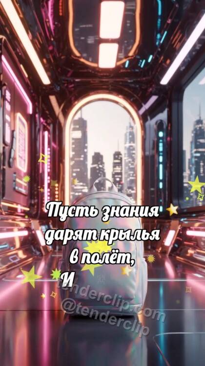 С днём знаний: Рюкзак ловит звёздочку