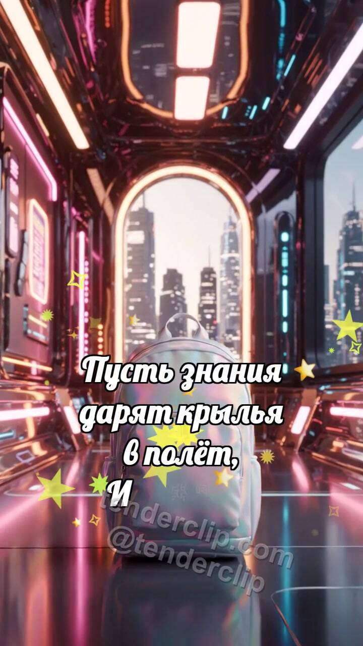С днём знаний: Рюкзак ловит звёздочку