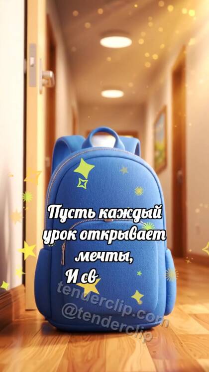 С днём знаний: Рюкзак ловит звёздочку