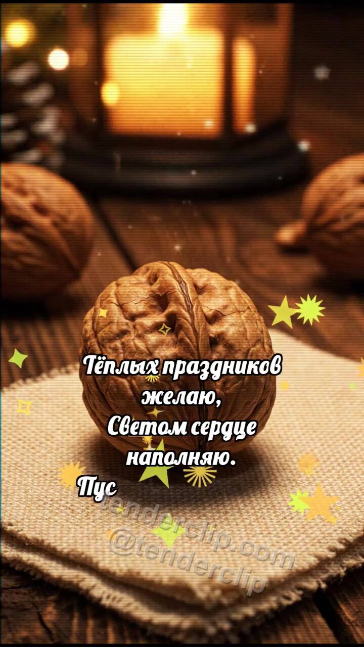 Тёплых праздников: Орешек делится теплом