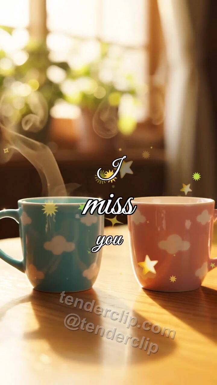 I miss you: two cups come together again