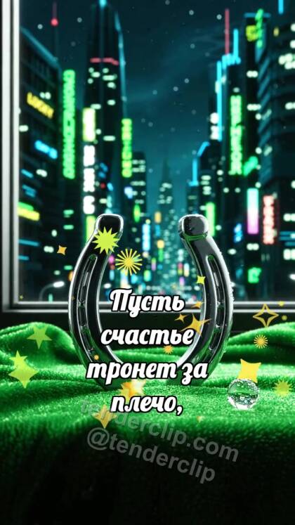 С Днём святого Патрика: Подкова качает росу
