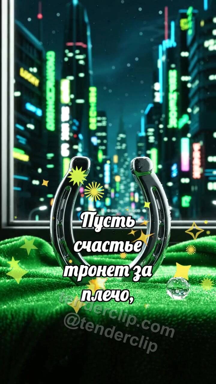 С Днём святого Патрика: Подкова качает росу