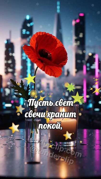 С Днём памяти: Мак касается свечи