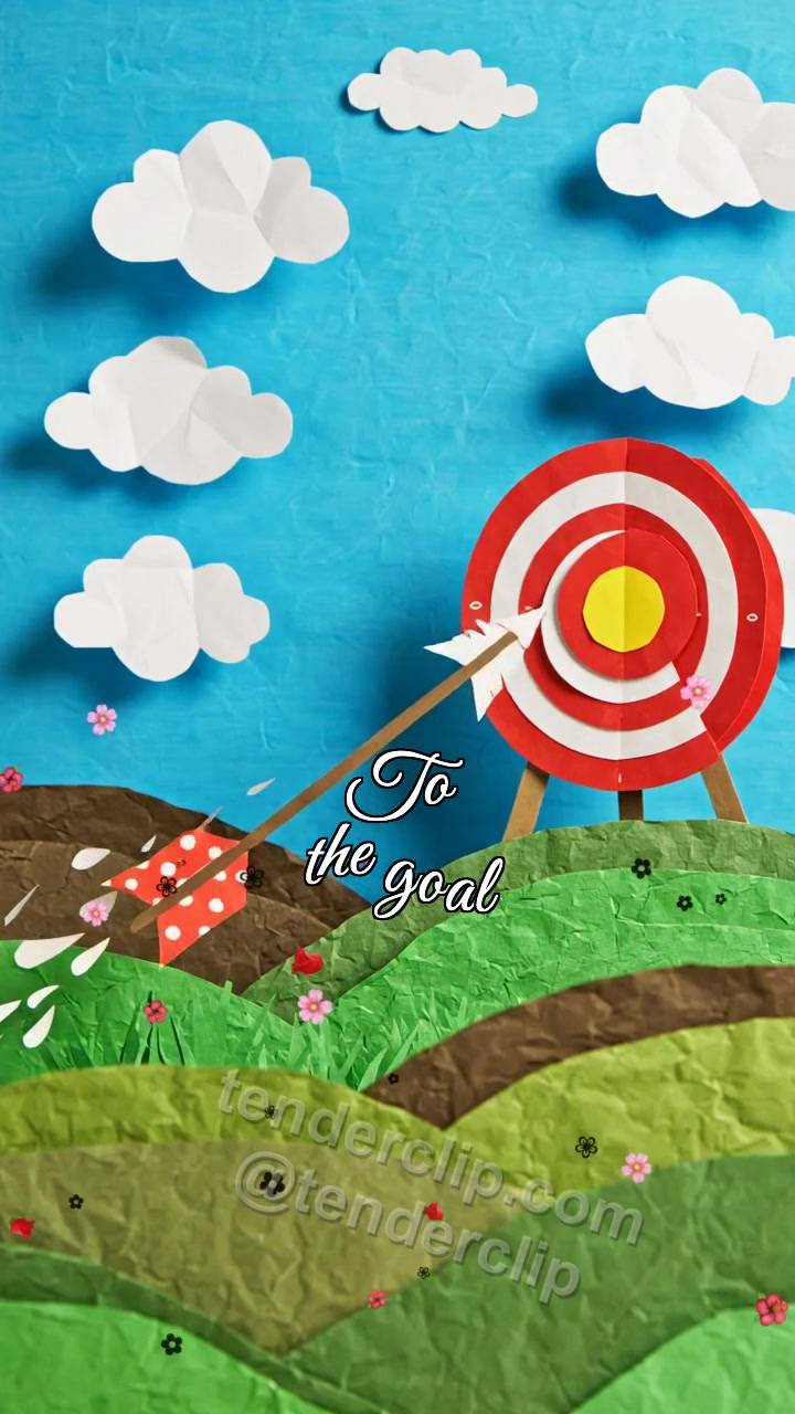 To the goal: arrow finds the target
