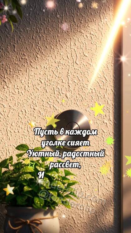 С новосельем: Звонок ловит лучик