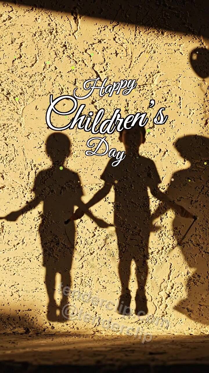 Happy Children’s Day: children shadows jump rope