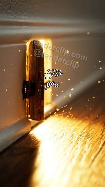 For you: little door opens warm light