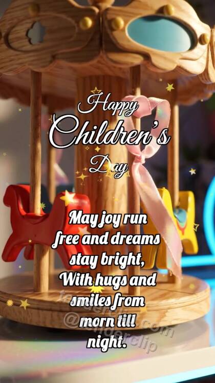 Happy Children’s Day: Carousel Catches Ribbon