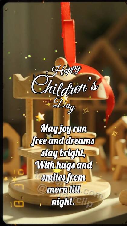 Happy Children’s Day: Carousel Catches Ribbon