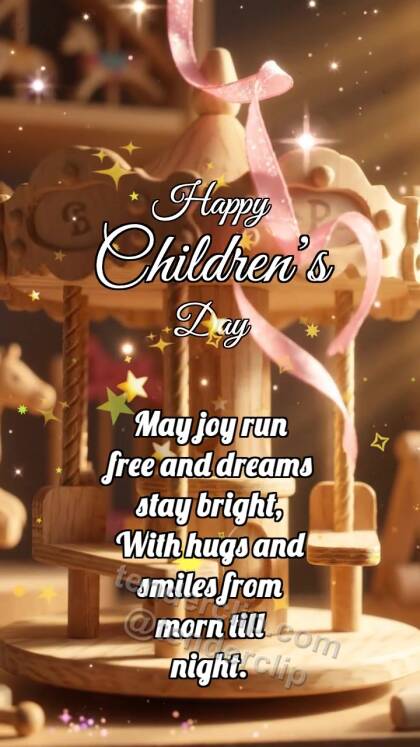 Happy Children’s Day: Carousel Catches Ribbon