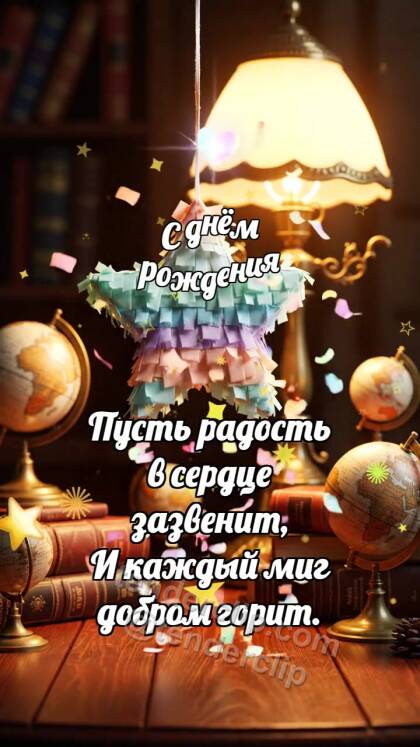 С днём рождения: Пиньята роняет конфетти