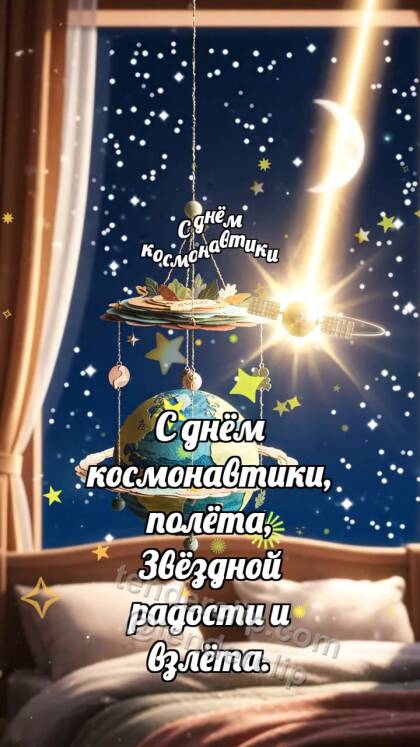 С днём космонавтики: Планета качает спутник
