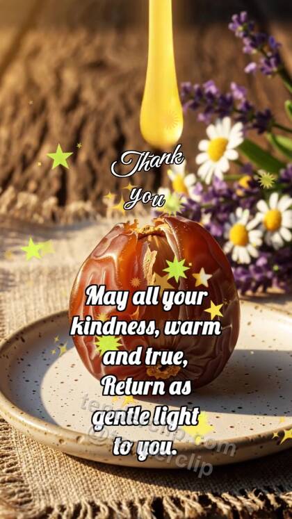 Thank you: Date Shares Sweetness