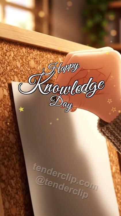 Happy Knowledge Day: Thumbtack Holds Corner