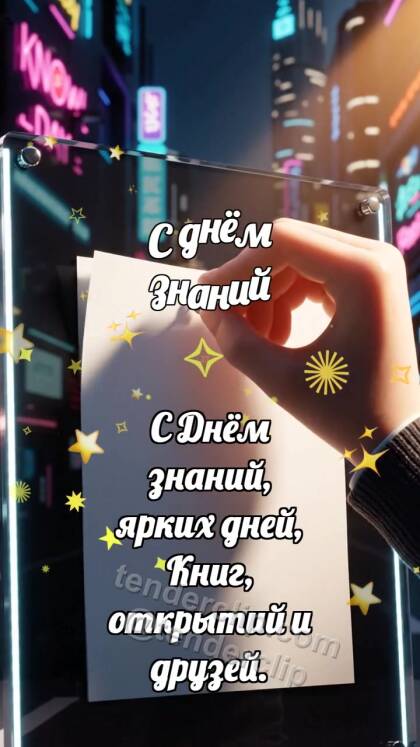 С днём знаний: Кнопка держит уголок