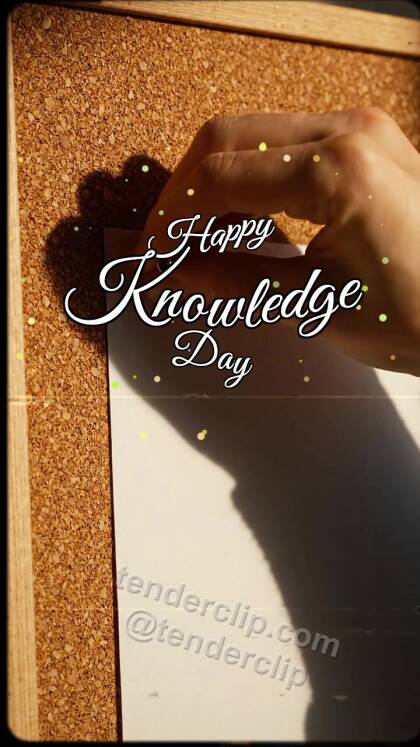 Happy Knowledge Day: Thumbtack Holds Corner