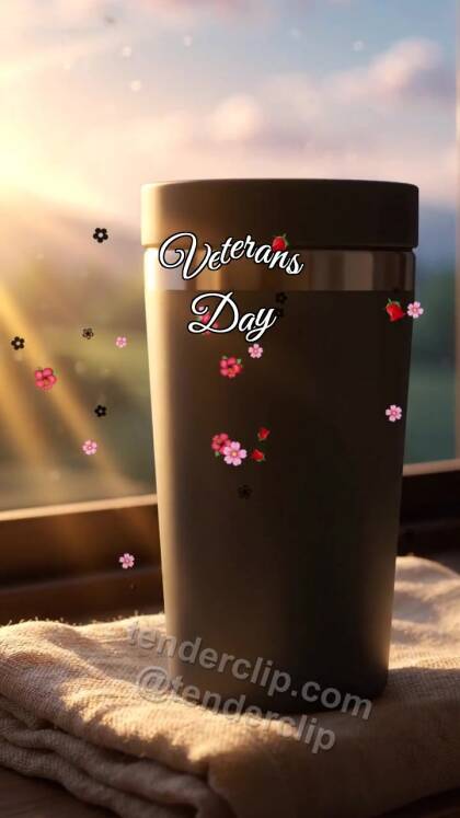 Veterans Day: Travel Mug Holds Dawn