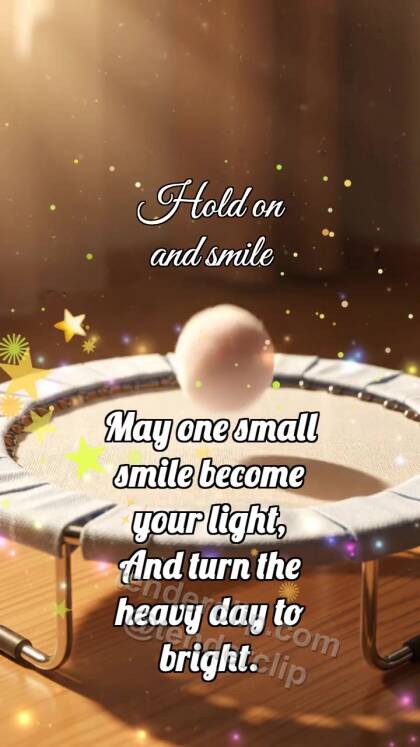 Hold on and smile: Trampoline Lifts Ball