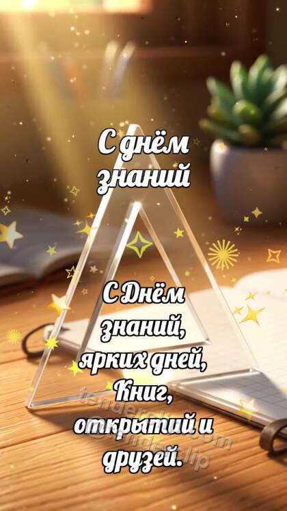 С днём знаний: Треугольник ловит луч