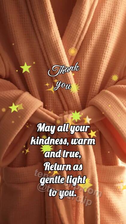 Thank you: Belt Holds Robe