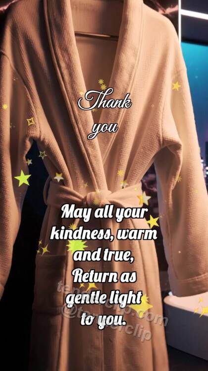 Thank you: Belt Holds Robe