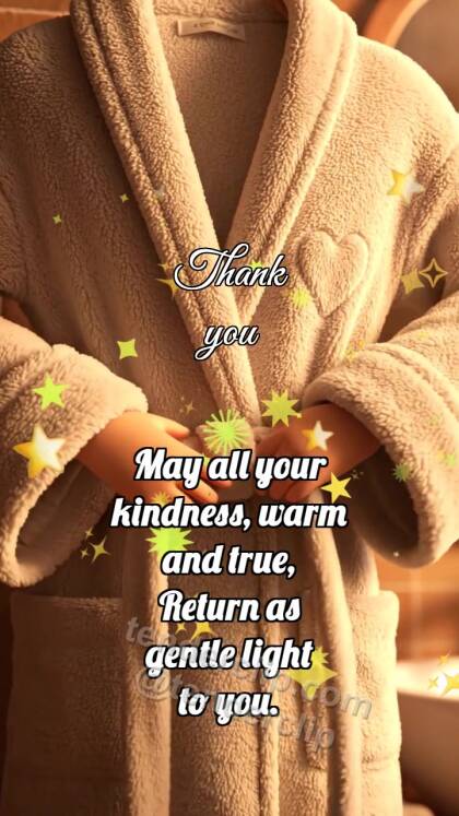 Thank you: Belt Holds Robe
