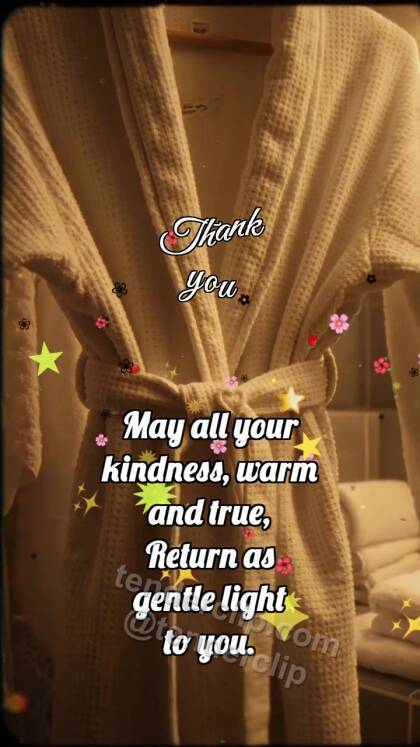 Thank you: Belt Holds Robe