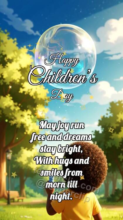 Happy Children’s Day: Bubble Gives Crown