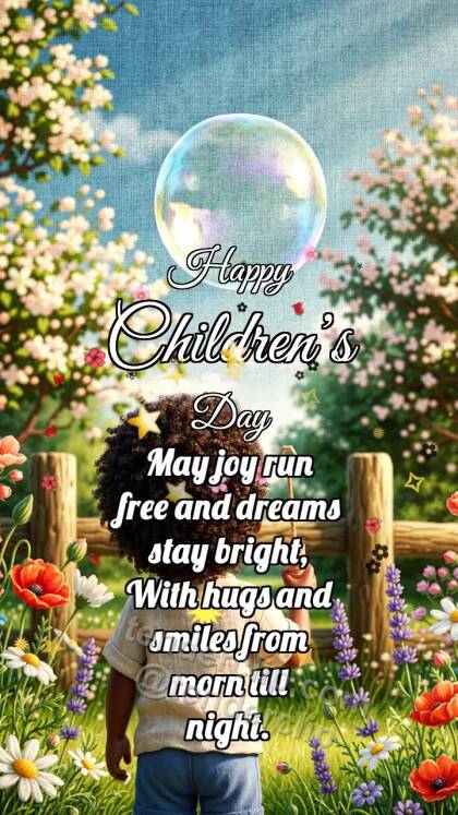 Happy Children’s Day: Bubble Gives Crown