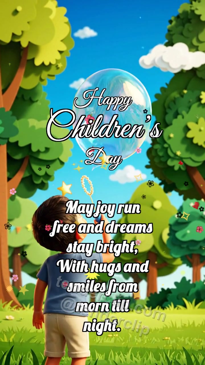 Happy Children’s Day: Bubble Gives Crown